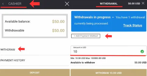 Withdraw